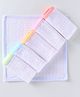 Simply Terry Knit Wash cloth with Doted Prints  L 25 x B 25 cm Pack of 6 - Multicolor