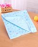Simply Interlock Knit Bath Towel with Animal Print L 80 x B 80 cm - Aqua Blue