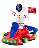 WISHKEY Plastic Space Kart Bump and Go Toy for Kids, Astronaut Musical Car Toy with 5D Flashing Lights, Battery Operated Musical Toy for Toddlers, Red, 3+ Years (Pack of 1)