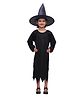 Itsmycostume Halloween Theme Full Sleeves Wicked Witch Costume Set - Black