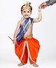 Itsmycostume Janmashtami Theme Lace Embellished Shri Krishna Costume Set - Orange