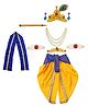 Itsmycostume Janmashtami Theme Lace Embellished Shri Krishna Costume Set - Blue