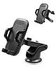 Momisy 2 in 1 Car Mobile Holder for Dashboard, Windshield, AC Vent with 360° Rotational, Strong Suction Cup, One Click Release Button Compatible with 4 to 6.4 inch Devices