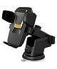 Momisy Car Mobile Holder for dashboard, Windshield with 360° Rotational, Strong Suction Cup, One Click Release Button Compatible with 4 to 6.4 inch Devices