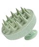 MOMISY Scalp Massager Shampoo Brush, Eco-Friendly Wheat Straw Body With Soft Silicon Bristles, Hair Scalp Scrubber, Scalp Exfoliator | Dandruff Removal, Prevents Hair Loss For Men, Women (Green)