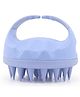 MOMISY Scalp Massager Shampoo Brush, Eco-Friendly Wheat Straw Body With Soft Silicon Bristles, Hair Scalp Scrubber, Scalp Exfoliator | Dandruff Removal (Blue)