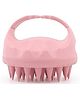 MOMISY Scalp Massager Shampoo Brush, Eco-Friendly Wheat Straw Body With Soft Silicon Bristles, Hair Scalp Scrubber, Scalp Exfoliator | Dandruff Removal (Pink)