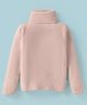 Yellow Apple Viscose Knit Full Sleeves Turtle Neck Solid Colour Winter T-Shirt - Beige