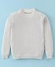 Yellow Apple Viscose Knit Full Sleeves Solid Colour Winter T-Shirt - White