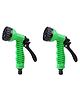MOMISY 7 Adjustable Pattern High Pressure Garden Hose Nozzle Water Spray Gun Gardening Car Tiles Bike Washing Gun (2, Green)