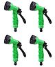 MOMISY 7 Adjustable Pattern High Pressure Garden Hose Nozzle Water Spray Gun Gardening Car Tiles Bike Washing Gun (4, Green)