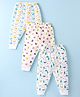 Bodycare Full Length Thermal Pant With Fish Print Pack of 3 - White