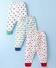 Bodycare Full Length Thermal Pant With Vehicle Print Pack of 3 - White
