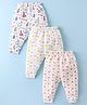Bodycare Full Length Thermal Pant With Animal Print Pack of 3 - White