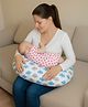 ZOE Cloud Print Feeding Pillow- Blue