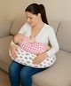 ZOE Cloud Print Feeding Pillow - Pink