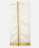 THANGAMAGAN Cotton Dhoti - Ivory