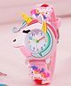 Ziory Analog White Dial Unicorn Shaped PU Strap Watch - Pink