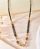 VALLEY OF JEWELLERY - Gold Plated Stone Studded Cricular shaped Mangalsutra - Gold