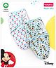 Babyhug Disney Swaddle Cool Mickey Print Set of 2 - Blue & White