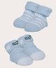 Baby Moo Pack Of 2 Striped Socks  - Blue