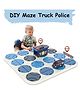 BitFeex Music Light Electric Truck Pilice DIY Maze Stem Toys Educational Toy For Children-Color may vary