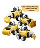 BitFeex Press and Go Car Friction Powered Spase Construction Vehicle Toy (Color & Design May Vary, Pack of 1pcs)