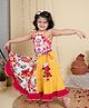 Halemons Cotton Sleeveless Elephant Embroidered  Lehenga Choli  - Yellow