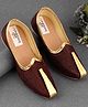 Little Palz Shimmer Detailed Mojaris - Maroon