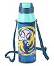Cello Kidzbee Era 600 Stainless Steel Water Bottle with We Warriors 3D Printed Touch & Feel Sticker Blue  - 520 ml
