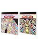 Fantasy and Dark Art Adult Colouring Books : Mindful Coloring Art, Creative Coloring Fun, Coloring Book for Adults, Art Therapy Coloring Book | Combo of 2 Adult colouring books - English