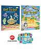 My first Dot to Dot Sticker & Colour Fun - Under the Sea and Jungle with 10 Wax Crayons : Children's Coloring Book, Sticker and Coloring Book, Coloring Fun for Kids | Combo of 2 Colouring Books