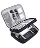 House of Quirk Electronics Accessories Organizer Bag Universal Carry Travel Gadget Bag for Cables Plug-Black