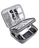 House of Quirk Electronics Accessories Organizer Bag Universal Carry Travel Gadget Bag for Cables Plug-Grey