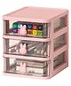 House of Quirk Kids Multipurpose Multilayer Storage Box for Toys & More  3-Tier Organizer - Pink
