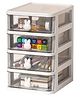 House of Quirk Kids Multipurpose Multilayer Storage Box for Toys & More  4-Tier Organizer - White