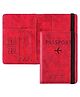 House of Quirk Passport Holder Cover Travel Wallet Organiser Passport Case Holder for Men & Women Travel Accessories-Red