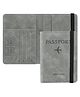 House of Quirk Passport Holder Cover Travel Wallet Organiser Passport Case Holder for Men & Women Travel Accessories-Grey