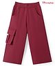 Honeyhap Premium 100% Cotton Knit Full Length Bio Finish Solid Color Trousers - Rhumba Red
