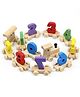 Bunie Wooden Digital Colourful Number Train Toy for Kids  Multicolor