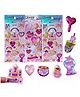 Bunie Cute Kawaii Glitter Stickers Set  Pack of 3 Sheets Multicolor