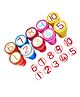 Bunie DIY Art & Craft 10 Pcs Number Stamper for Kids