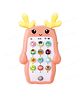 Bunie Cartoon theme Mobile Phone Toy with Light and Music (Random Ear  Pink)