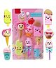 Bunie Ice-Cream Theme Erasers for Kids  6 Pcs Multicolor