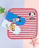 Babyhug Disney Interlock Knit Wash Cloth With Mickey Mouse 101 Dalmatians &  Lion King  Graphics Pack of 3 L 30 X H 30 cm - Red & Blue