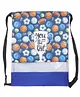 Echo Boomers Football Print Drawstring Bag  Water-Resistant, Adjustable Straps, Spacious Main Compartment