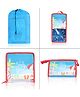 Echo Boomers Beach  4-Piece Organizer Set - Blue, Packing Cubes with Unique Print.