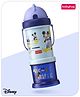 Babyhug Disney Mickey Mouse Print Straw Sipper With Snack Container Blue - 300 ml