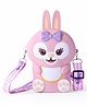 KIDLINGSS Bunny Rabbit Detailed  Silicone Sling Bag - Pink