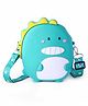 KIDLINGSS Little Dinosaur Detailed Silicone Sling Bag - Green